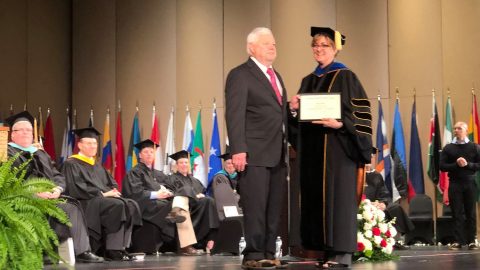 Mike Shupe Honored award ceremony